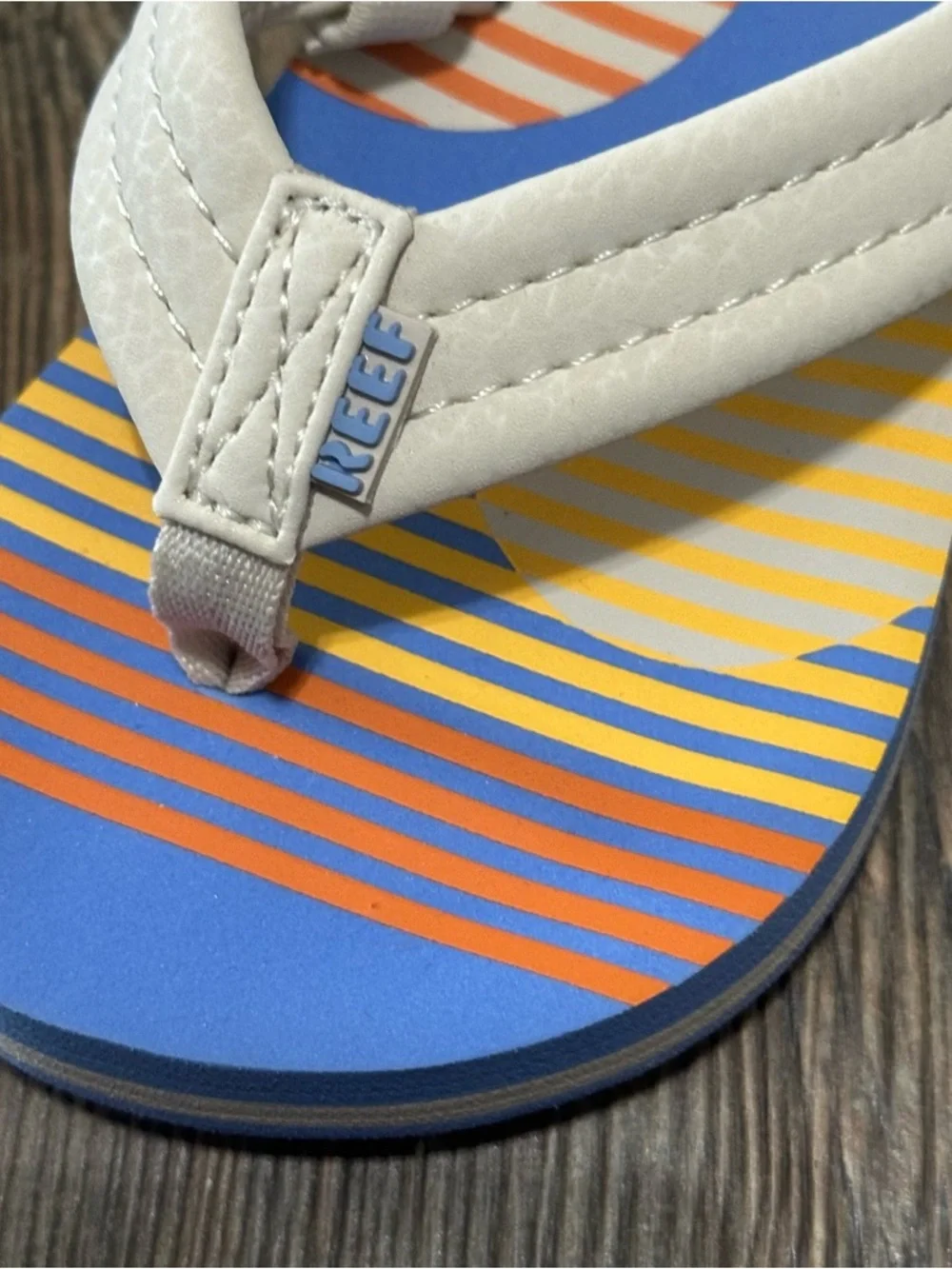 REEF little kids flip flop sandals size 8 NEW cushion soft summer water shoe